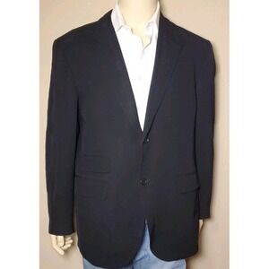 Hugo Boss Men's Blazer 44R Colombia Made In Italy Burton Style Black Virgin Wool
